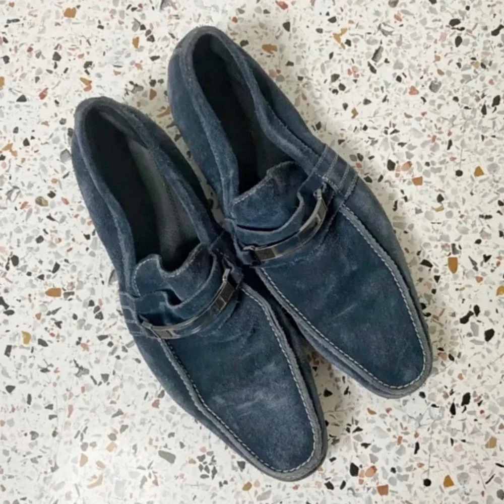 Suede Loafer Slip On Shoe Preppy Mens Size 10.5 STACY ADAMS